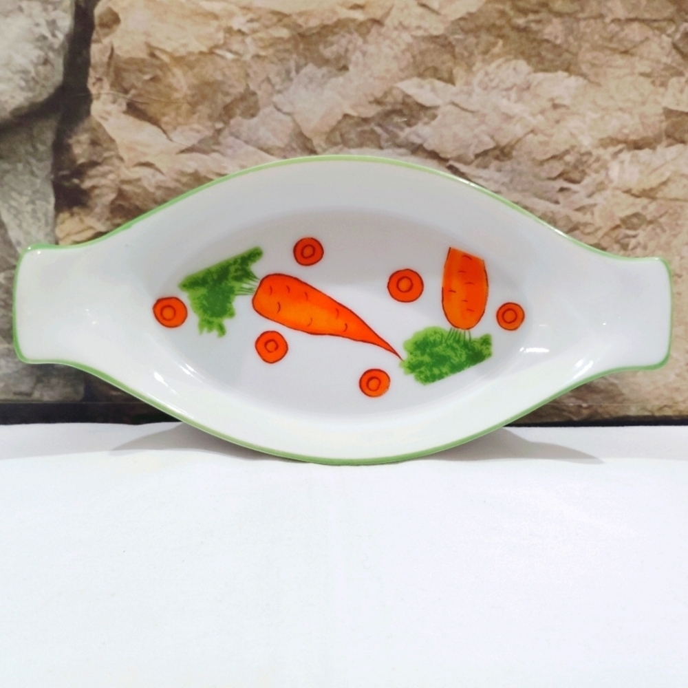 Vintage Franci Vegetable Polkadot Side Dishes Villa Vanilla Taste Setter - Picture 12 of 16